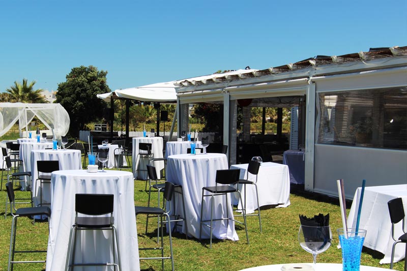 Montaje para grandes grupos y eventos en Costa Ballena, Rota