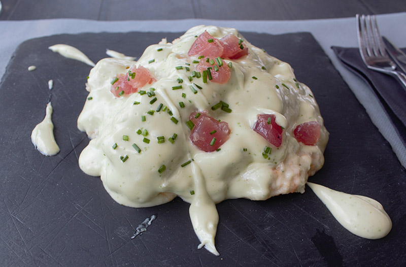Plato de la carta del chiringuito Kanguro en Costa Ballena